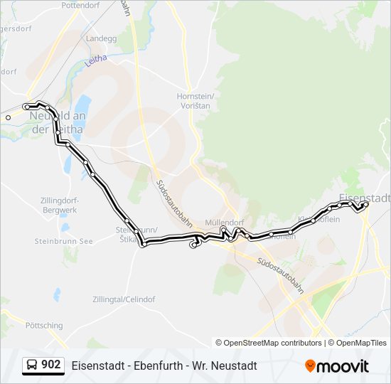 902 Bus Line Map