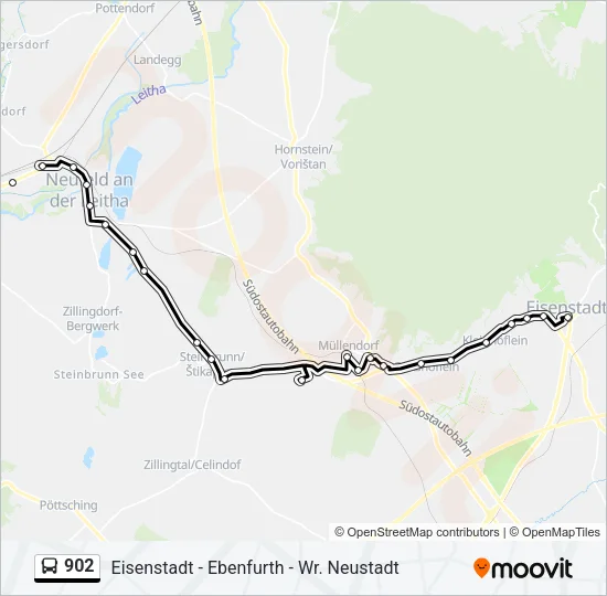 902 Bus Line Map