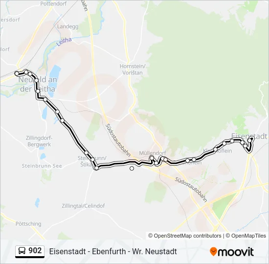 902 Bus Line Map