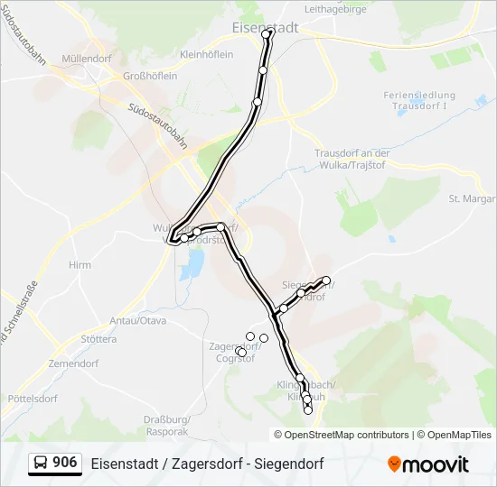 906 Bus Line Map