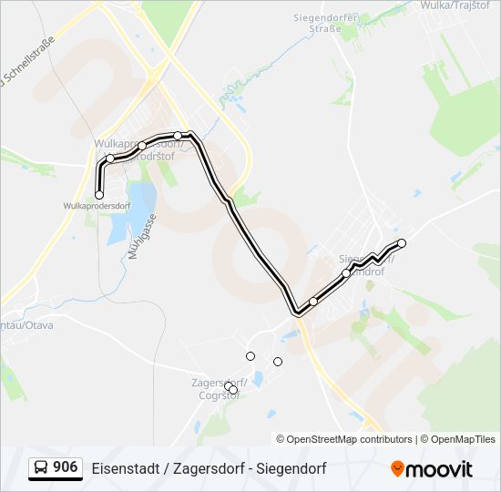 906 Bus Line Map