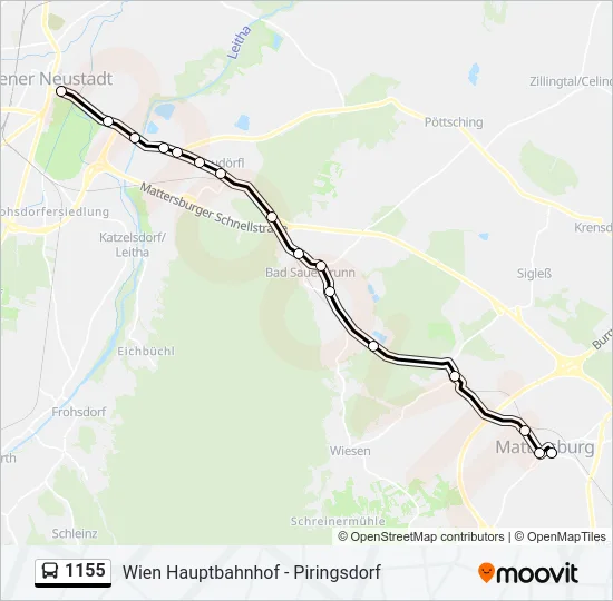 1155 Bus Line Map