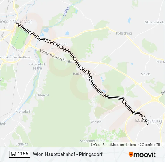 1155 Bus Line Map