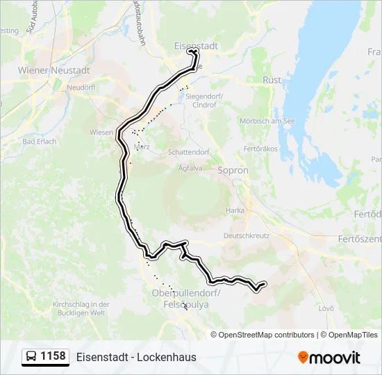 1158 Bus Line Map