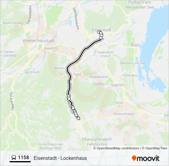 1158 Bus Line Map