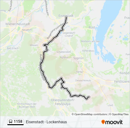 1158 Bus Line Map