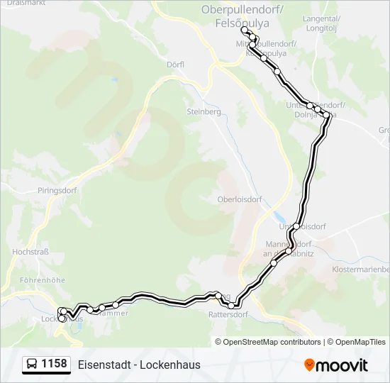 1158 Bus Line Map