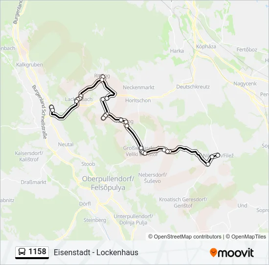 1158 Bus Line Map