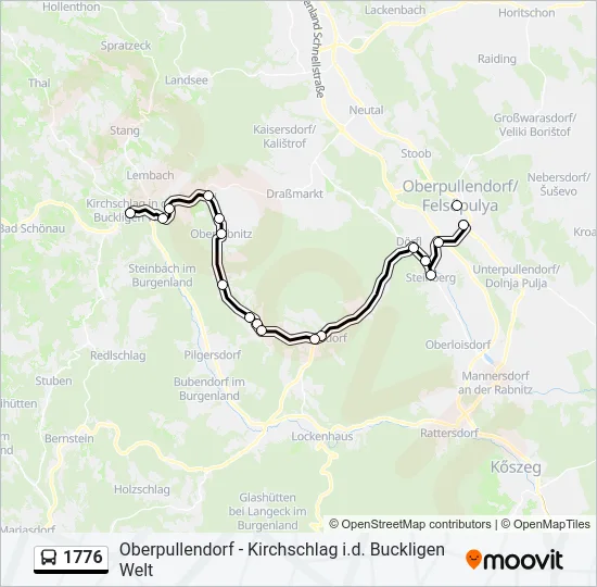 1776 Bus Line Map