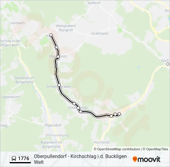 1776 Bus Line Map