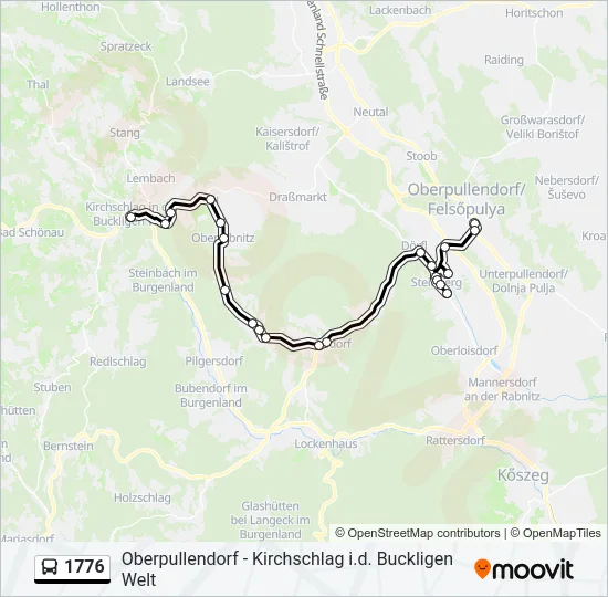 1776 Bus Line Map