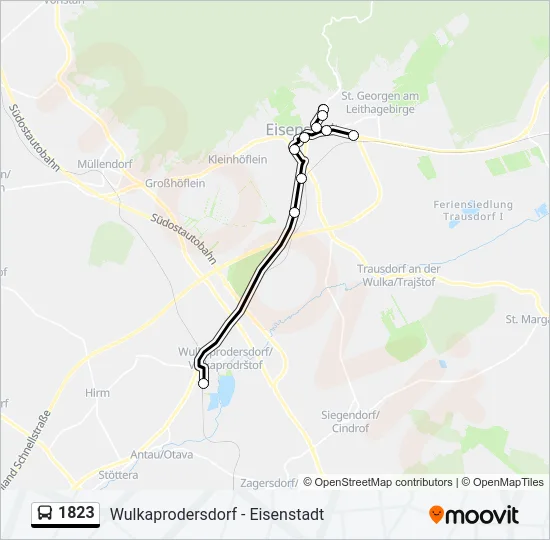 1823 Bus Line Map