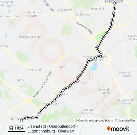 1824 Bus Line Map