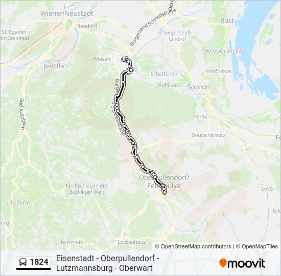 1824 Bus Line Map