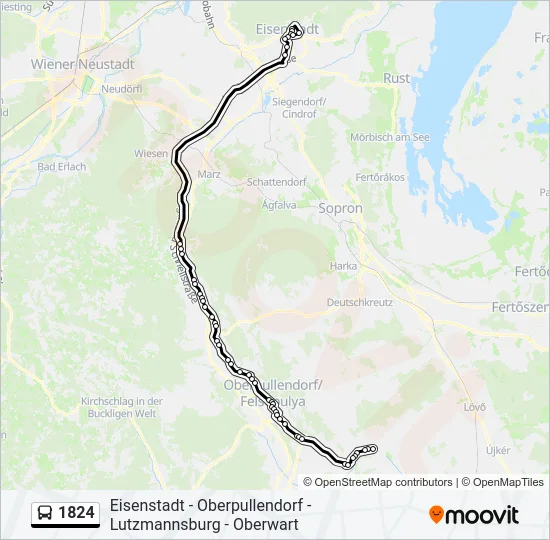 1824 Bus Line Map