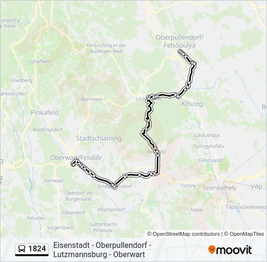 1824 Bus Line Map