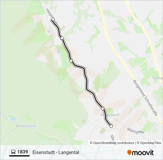 1839 Bus Line Map