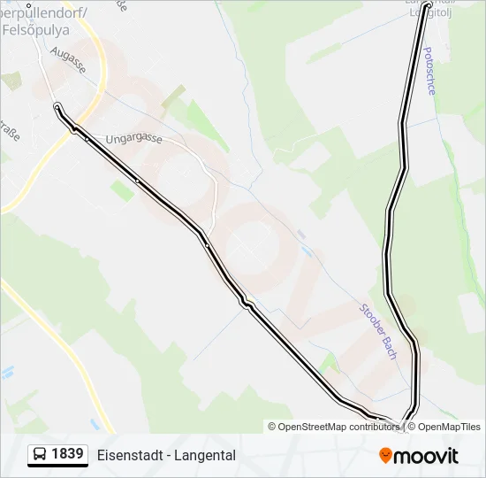 1839 Bus Line Map