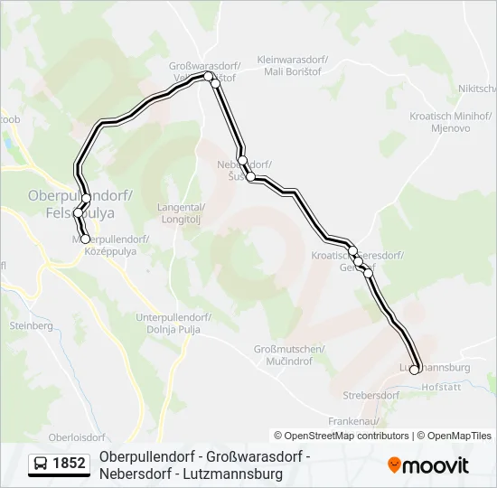 1852 Bus Line Map