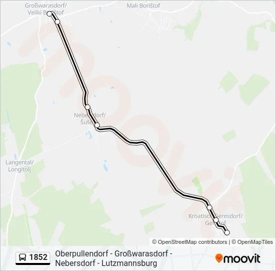 1852 Bus Line Map