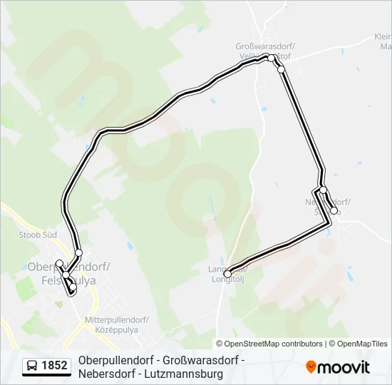 1852 Bus Line Map
