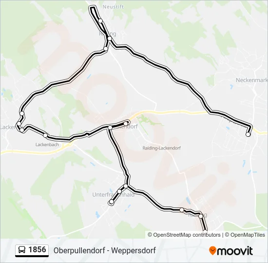 1856 Bus Line Map