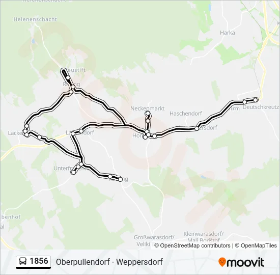 1856 Bus Line Map