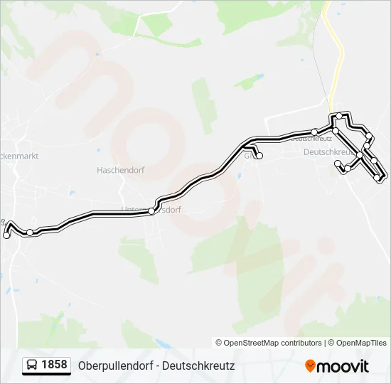 1858 Bus Line Map