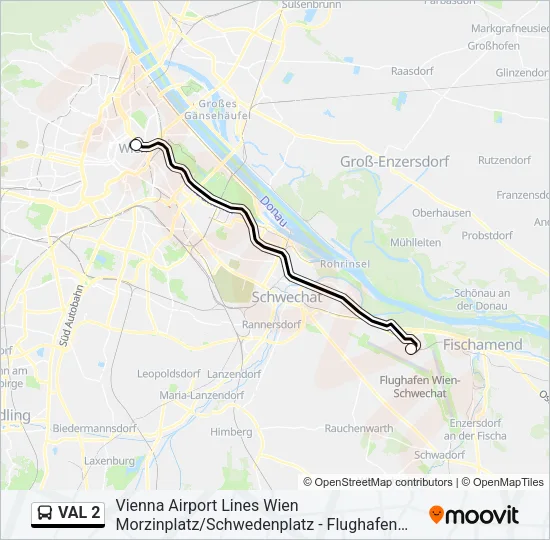 VAL 2 Bus Line Map