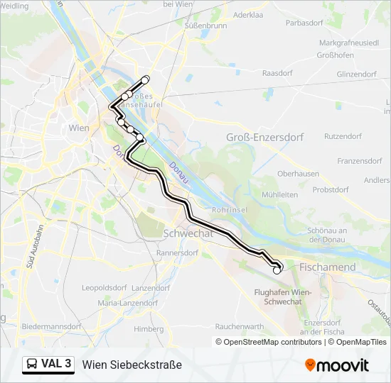 VAL 3 Bus Line Map