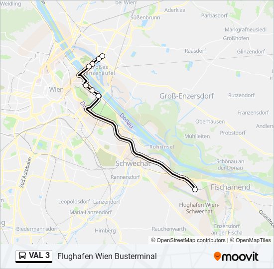 VAL 3 bus Line Map