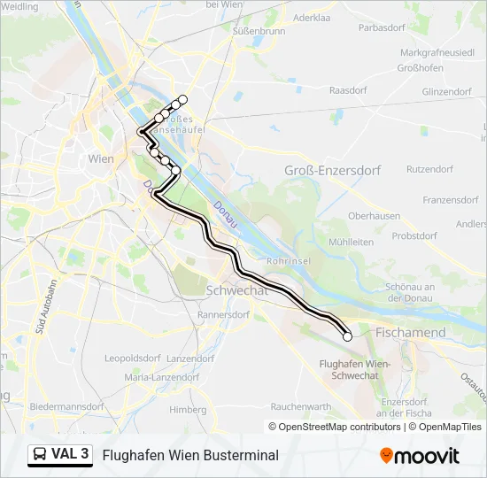 VAL 3 Bus Line Map