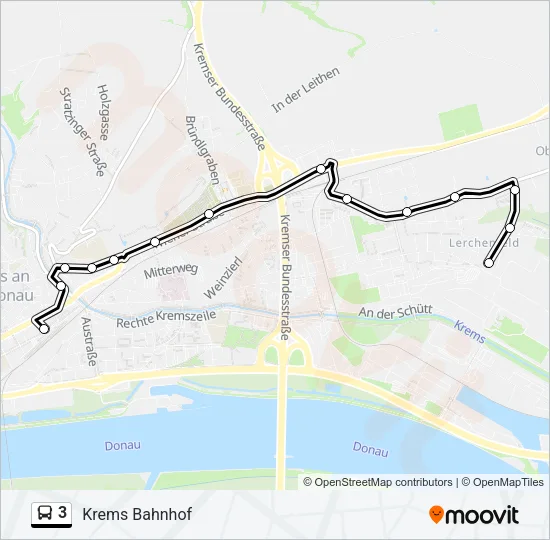 3 Bus Line Map