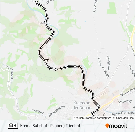 4 Bus Line Map