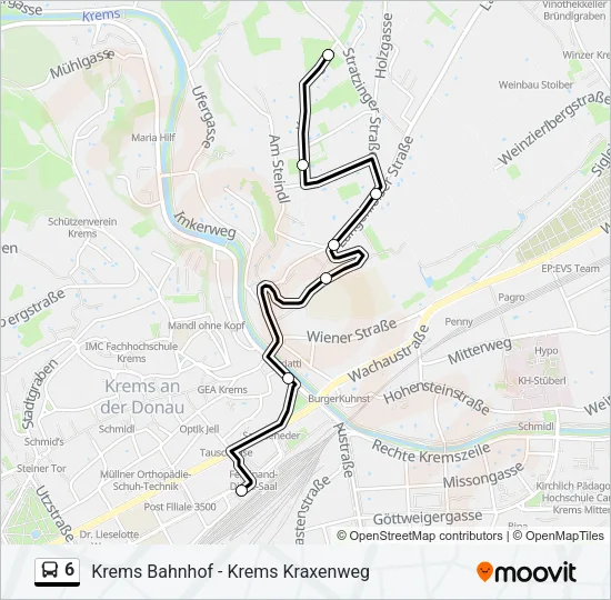 6 Bus Line Map