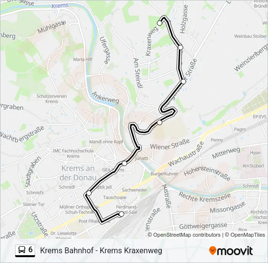 6 Bus Line Map
