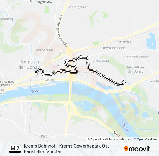 7 Bus Line Map