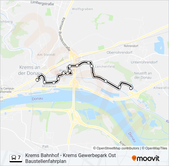 7 Bus Line Map