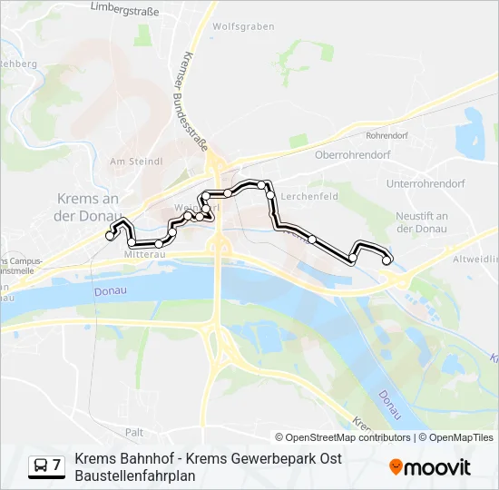 Buslinie 7 Karte