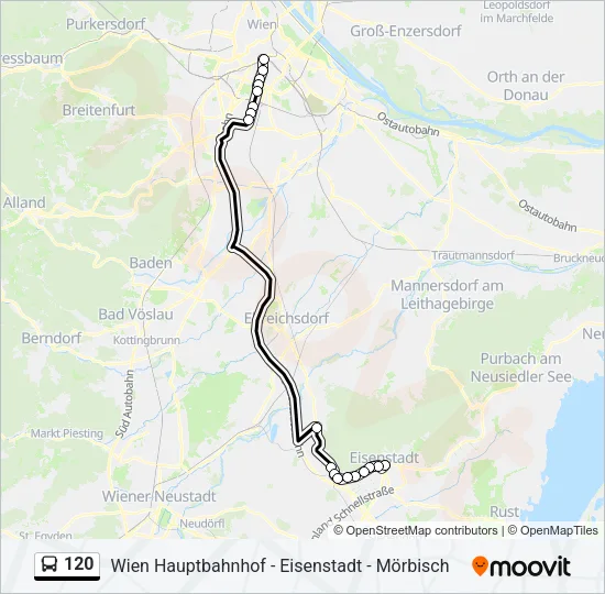 120 Bus Line Map