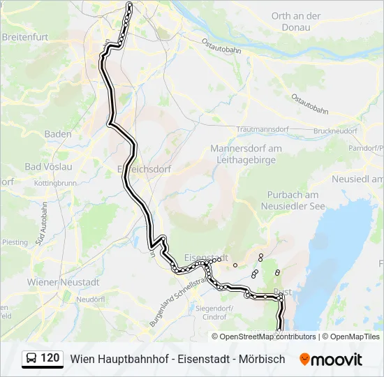 120 Bus Line Map