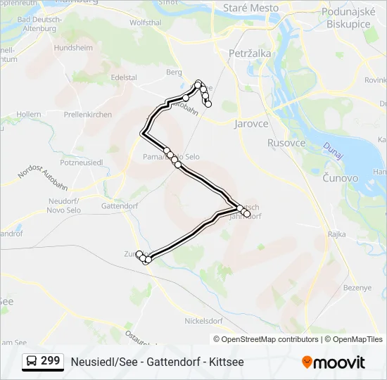 299 Bus Line Map