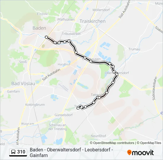 310 Bus Line Map