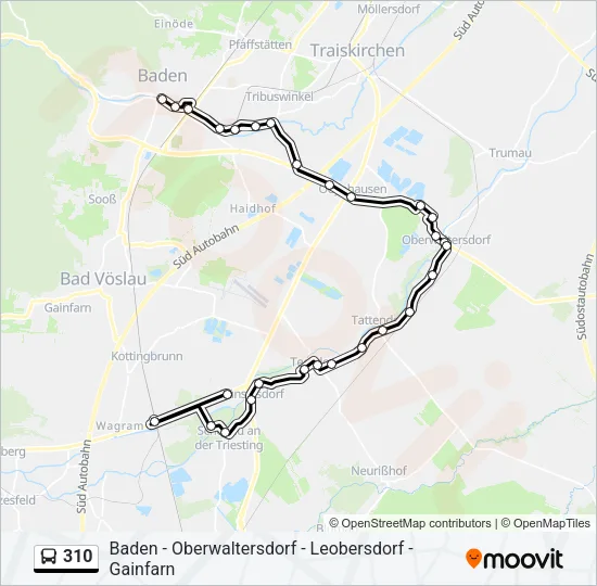 310 Bus Line Map