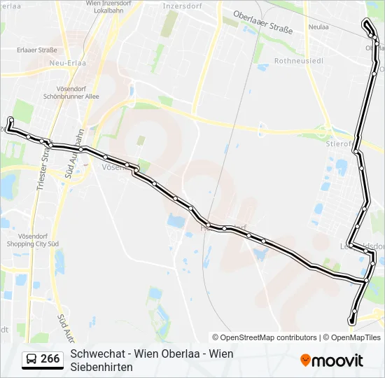 266 Bus Line Map