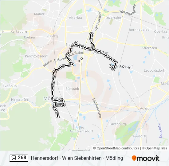 268 Bus Line Map