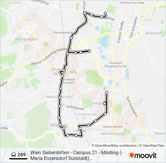 269 Bus Line Map