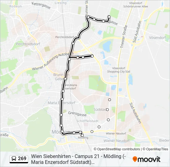 269 Bus Line Map