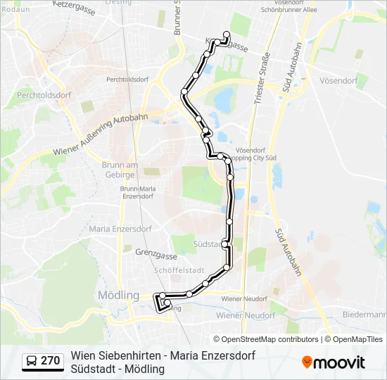 270 Bus Line Map