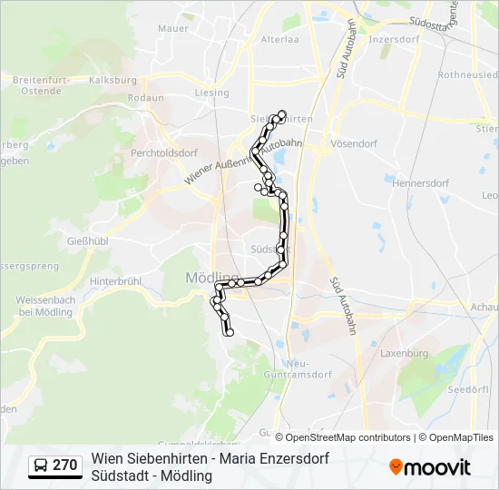 270 Bus Line Map